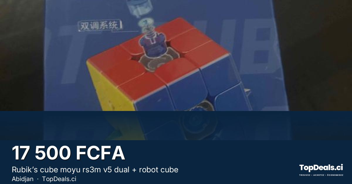 Aperçu du partage – Rubik’s cube moyu rs3m v5 dual + robot cube