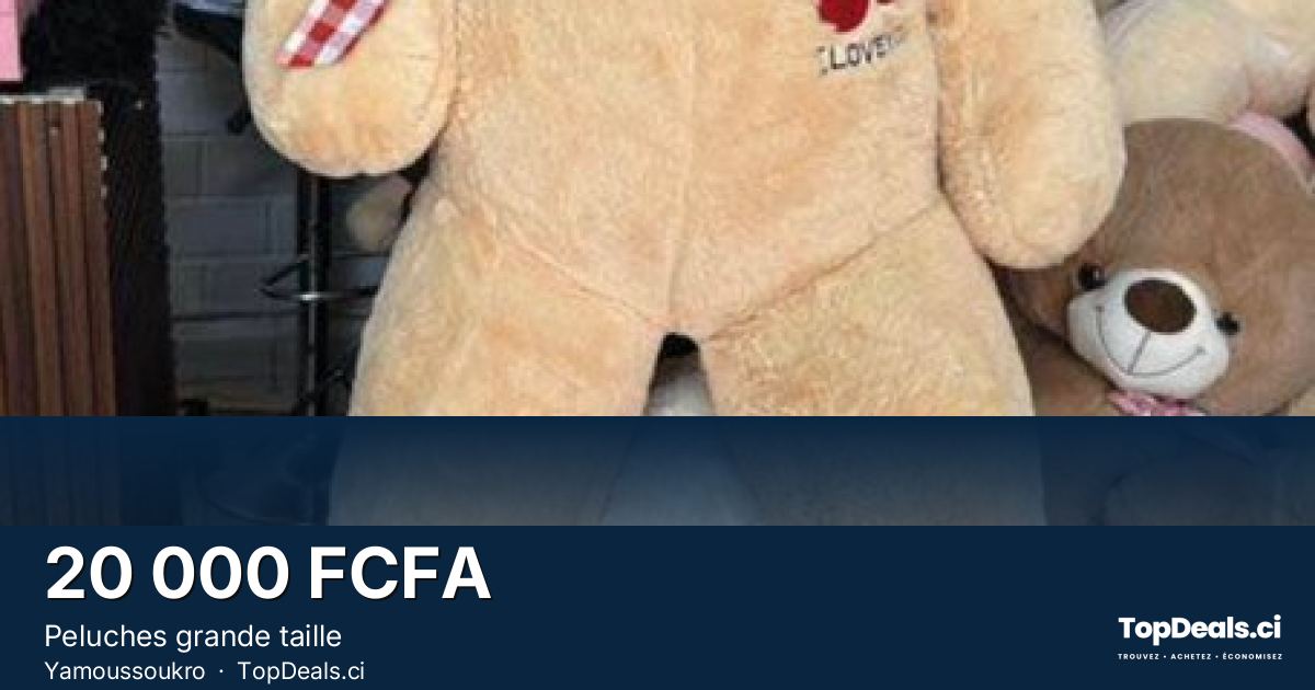 Aperçu du partage – Peluches grande taille