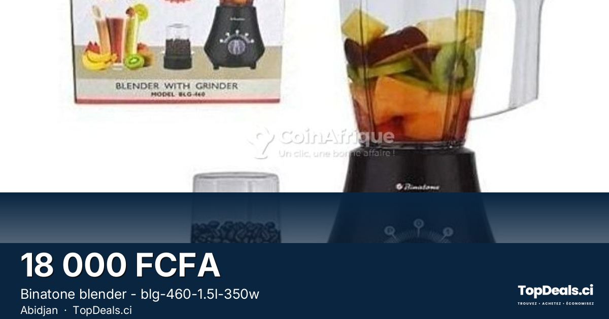 Aperçu du partage – Binatone blender - blg-460-1.5l-350w
