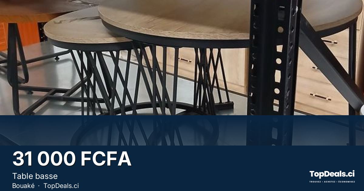 Aperçu du partage – Table basse