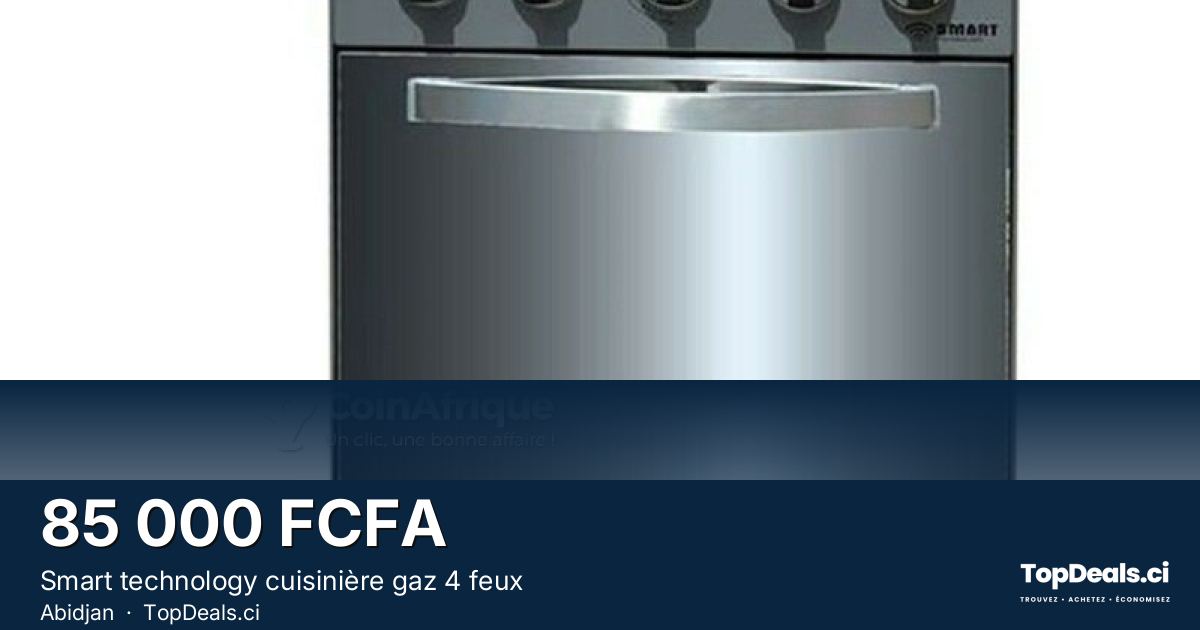 Aperçu du partage – Smart technology cuisinière gaz 4 feux