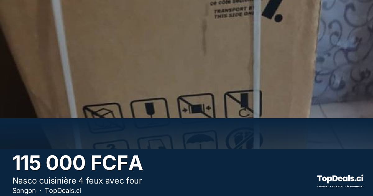 Aperçu du partage – Nasco cuisinière 4 feux avec four