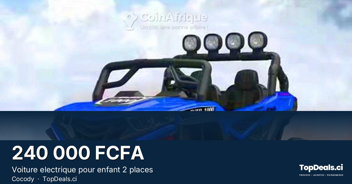 Aperçu du partage – Voiture electrique pour enfant 2 places