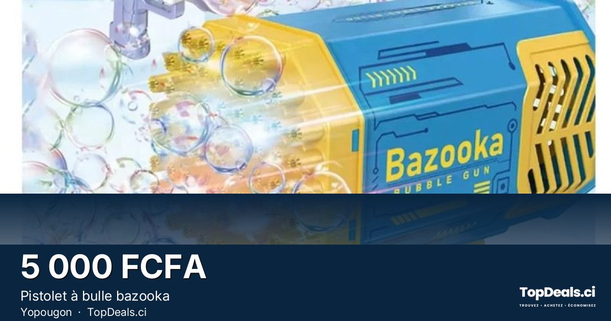 Aperçu du partage – Pistolet à bulle bazooka