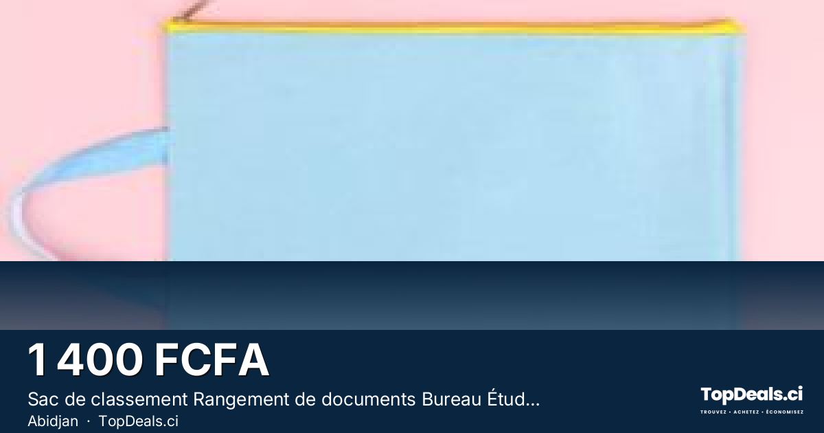 Aperçu du partage – Sac de classement Rangement de documents Bureau Études