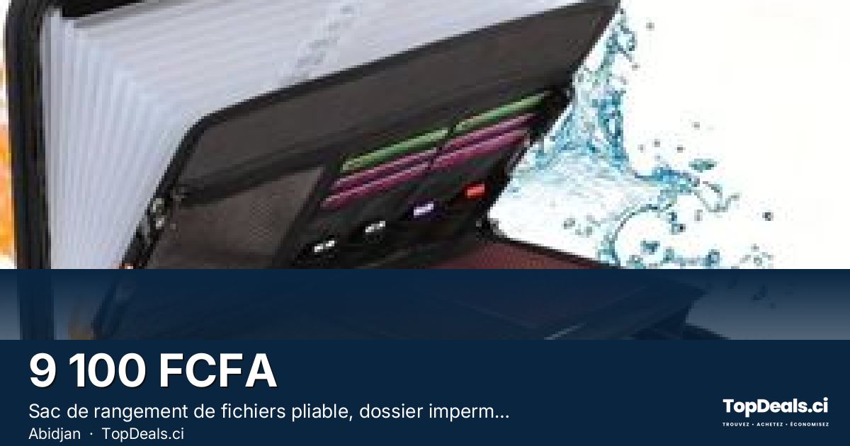 Aperçu du partage – Sac de rangement de fichiers pliable, dossier imperméable grande capacité