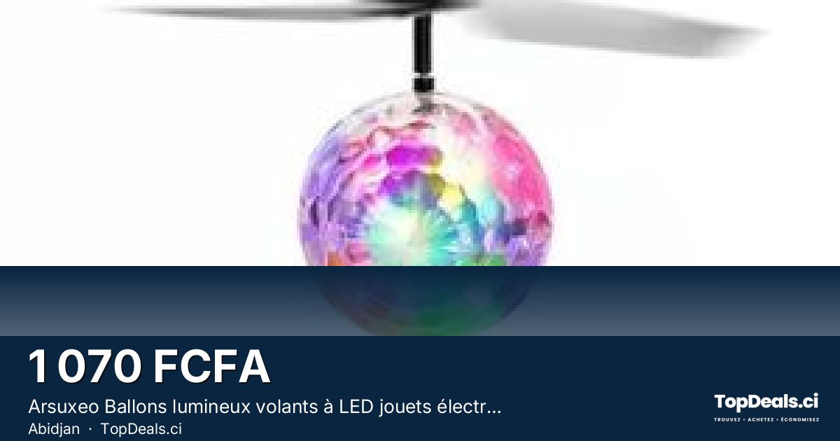 Aperçu du partage – Arsuxeo Ballons lumineux volants à LED jouets électriques flottants pour enfants