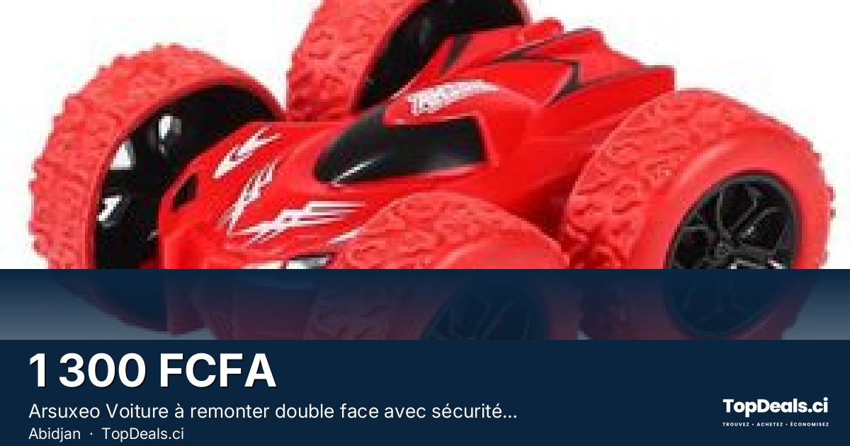 Aperçu du partage – Arsuxeo Voiture à remonter double face avec sécurité inertielle et résistance aux chutes, modèl