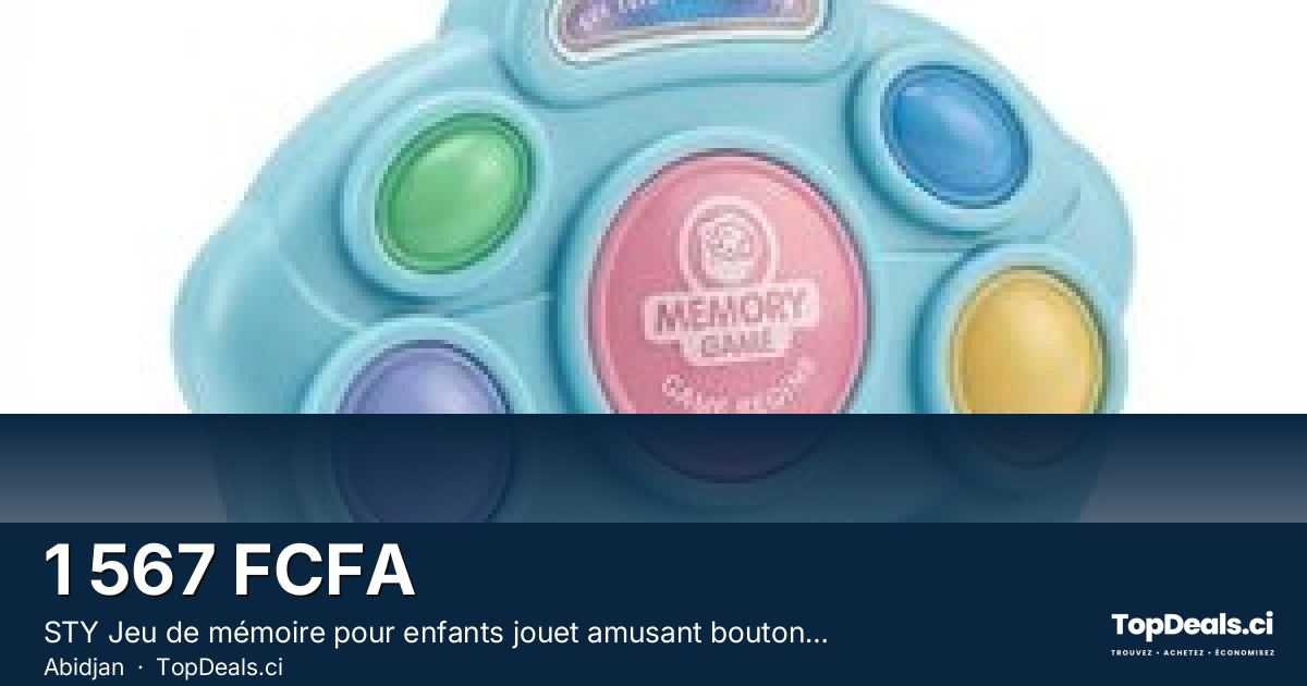 Aperçu du partage – STY Jeu de mémoire pour enfants jouet amusant bouton de formation interactif pour les enfants 4