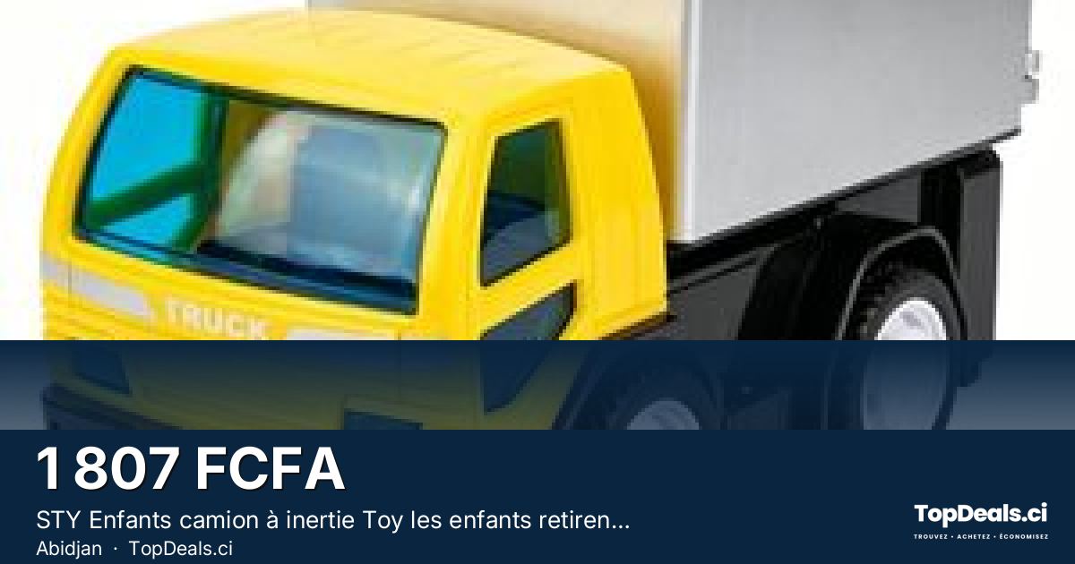 Aperçu du partage – STY Enfants camion à inertie Toy les enfants retirent des véhicules pour les enfants âgés de 3+