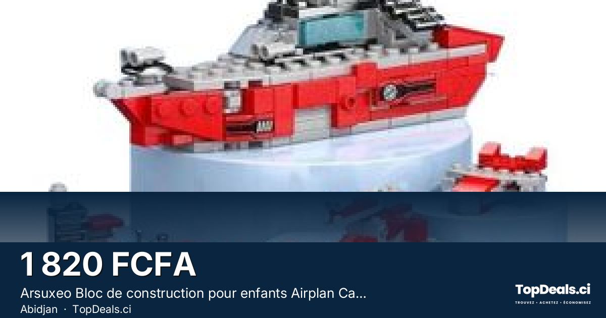 Aperçu du partage – Arsuxeo Bloc de construction pour enfants Airplan Carrier jouets pour enfants