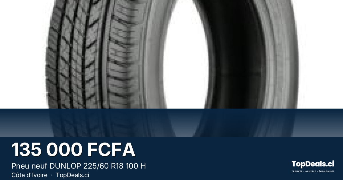 Aperçu du partage – Pneu neuf DUNLOP 225/60 R18 100 H