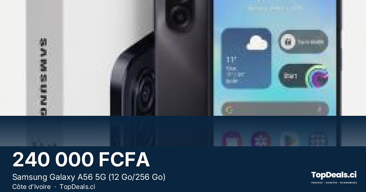 Aperçu du partage – Samsung Galaxy A56 5G (12 Go/256 Go)