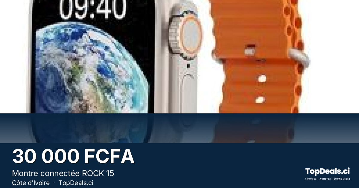 Aperçu du partage – Montre connectée ROCK 15