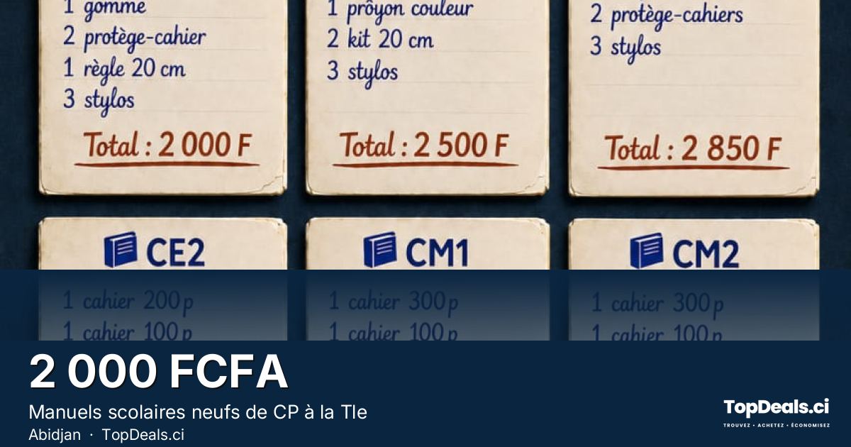 Aperçu du partage – Manuels scolaires neufs de CP à la Tle