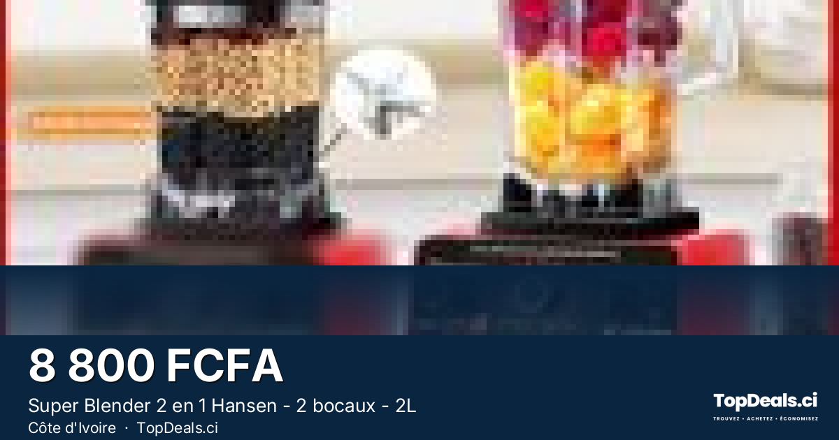 Aperçu du partage – Super Blender 2 en 1 Hansen - 2 bocaux - 2L