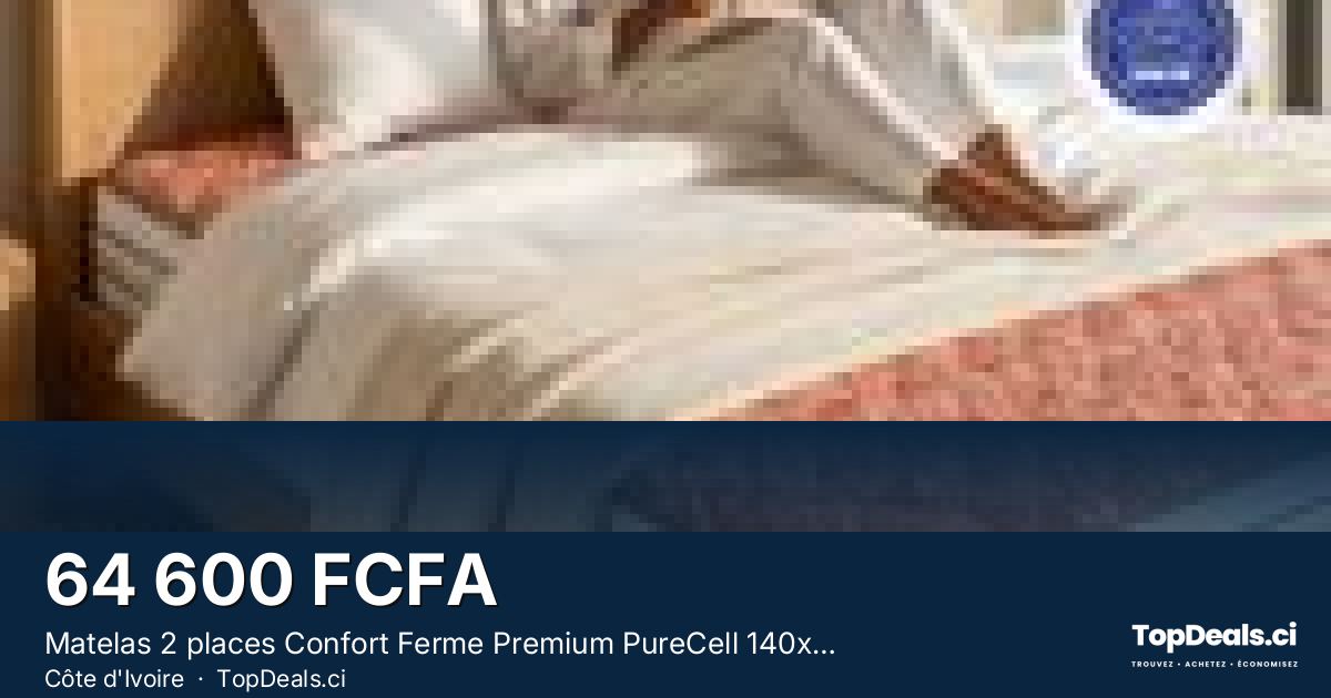 Aperçu du partage – Matelas 2 places Confort Ferme Premium PureCell 140x190