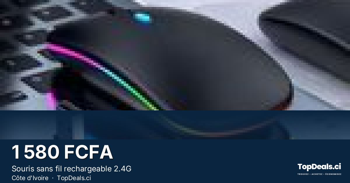 Aperçu du partage – Souris sans fil rechargeable 2.4G