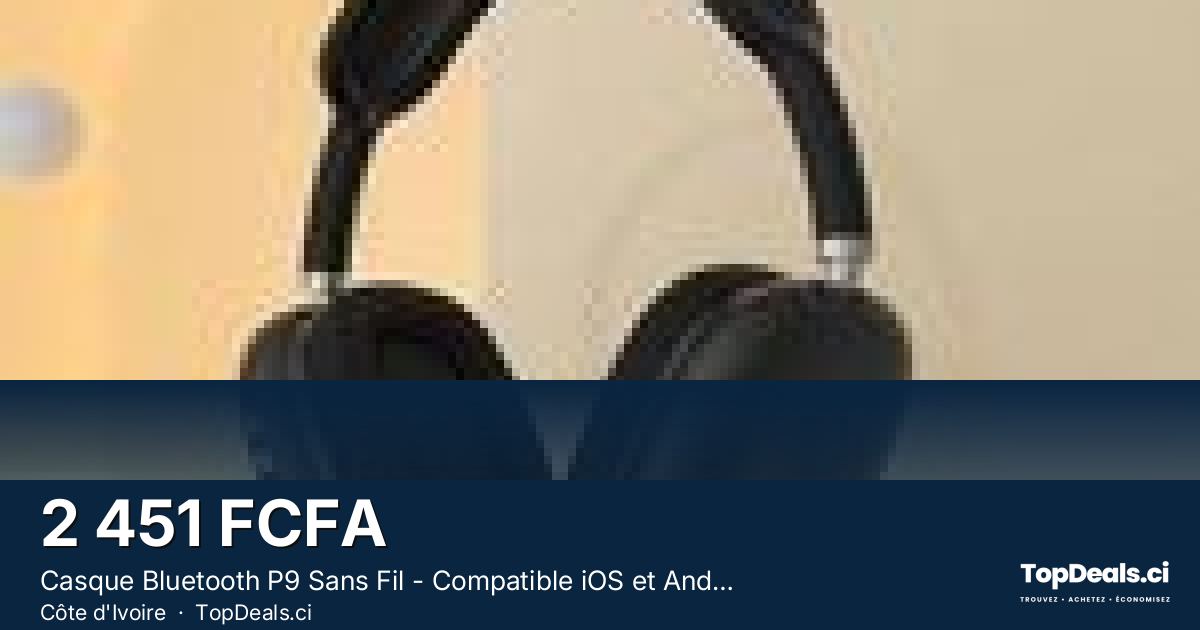 Aperçu du partage – Casque Bluetooth P9 Sans Fil - Compatible iOS et Android