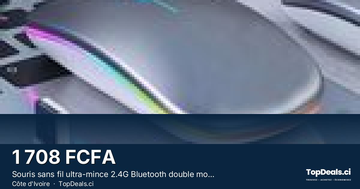 Aperçu du partage – Souris sans fil ultra-mince 2.4G Bluetooth double mode