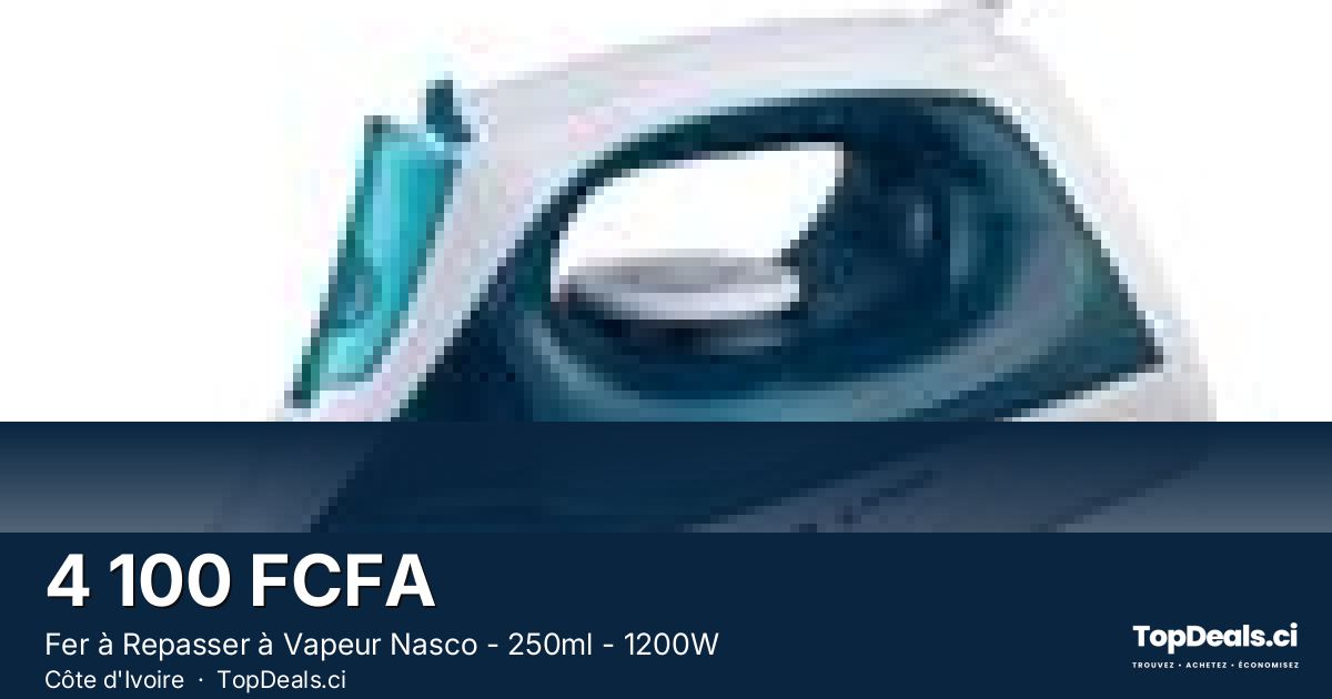 Aperçu du partage – Fer à Repasser à Vapeur Nasco - 250ml - 1200W