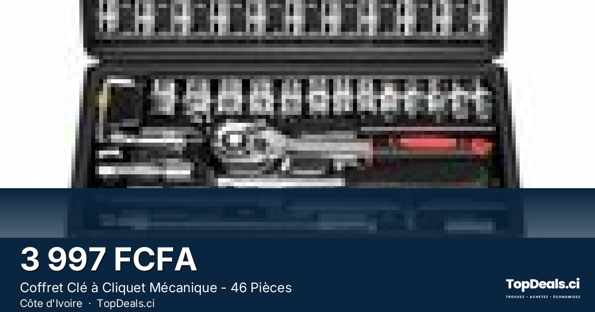 Aperçu du partage – Coffret Clé à Cliquet Mécanique - 46 Pièces