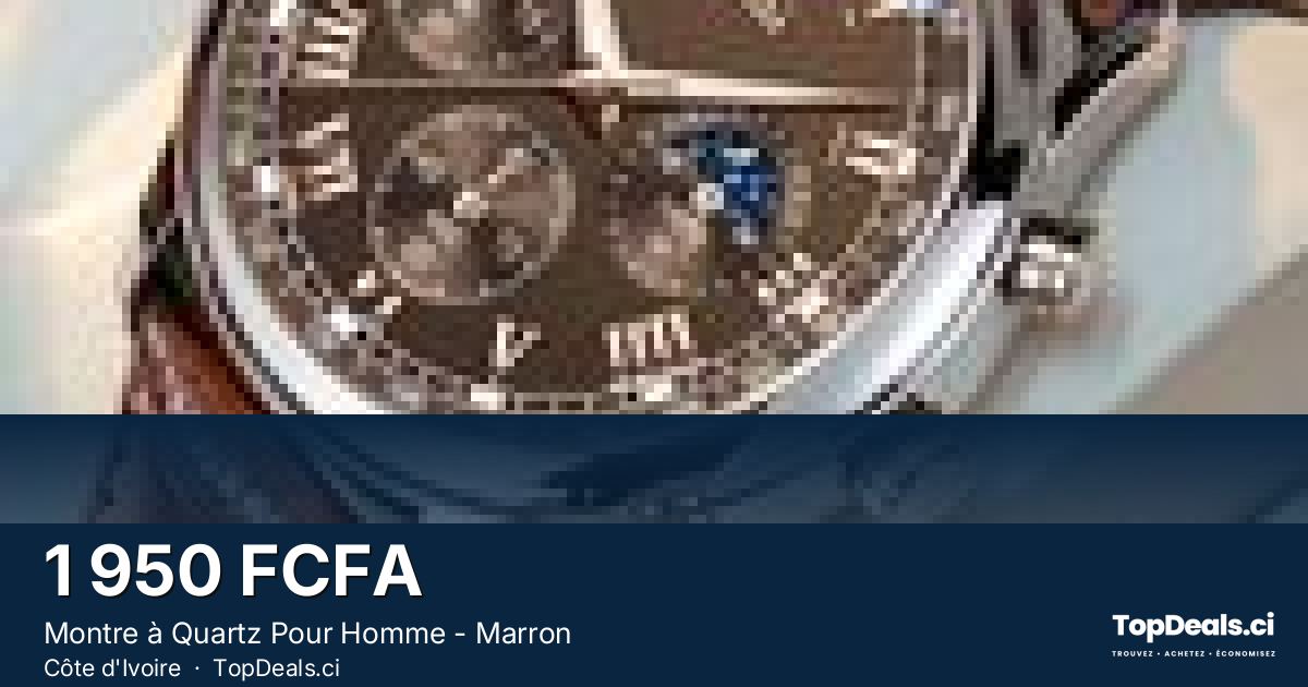 Aperçu du partage – Montre à Quartz Pour Homme - Marron