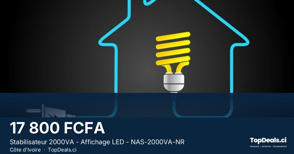 Aperçu du partage – Stabilisateur 2000VA - Affichage LED - NAS-2000VA-NR