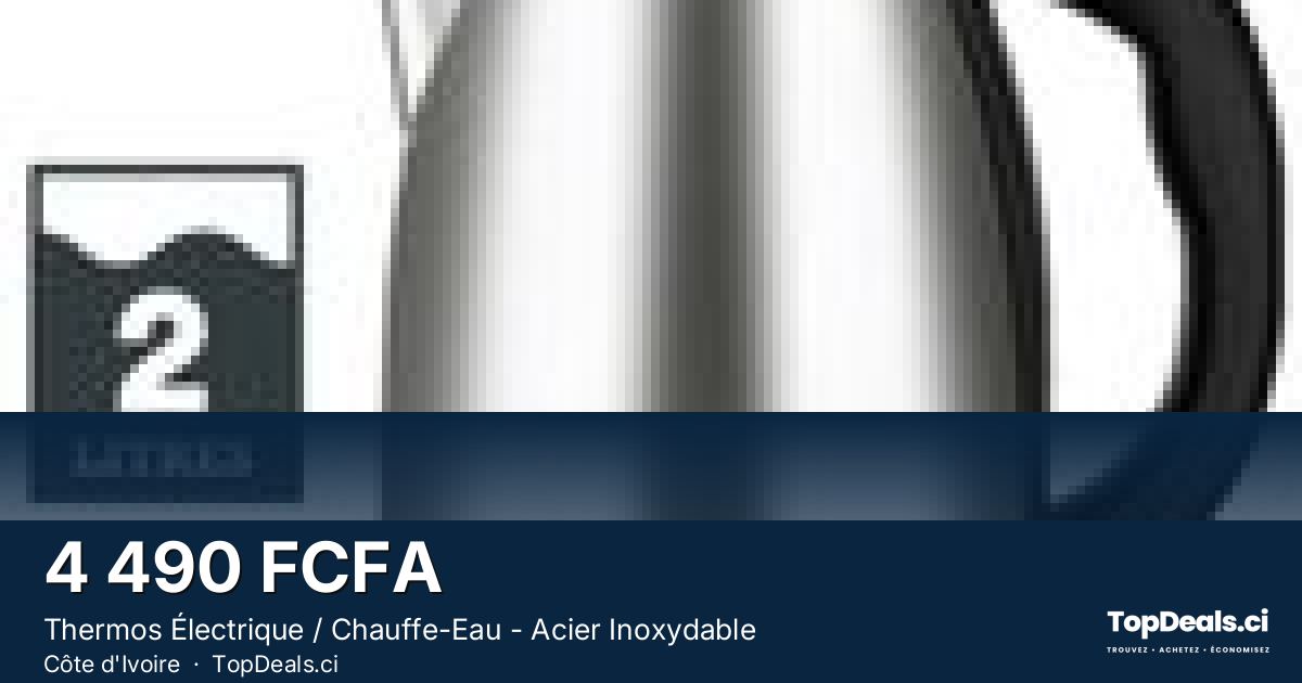 Aperçu du partage – Thermos Électrique / Chauffe-Eau - Acier Inoxydable