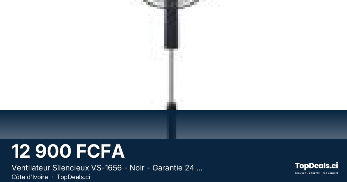 Aperçu du partage – Ventilateur Silencieux VS-1656 - Noir - Garantie 24 mois