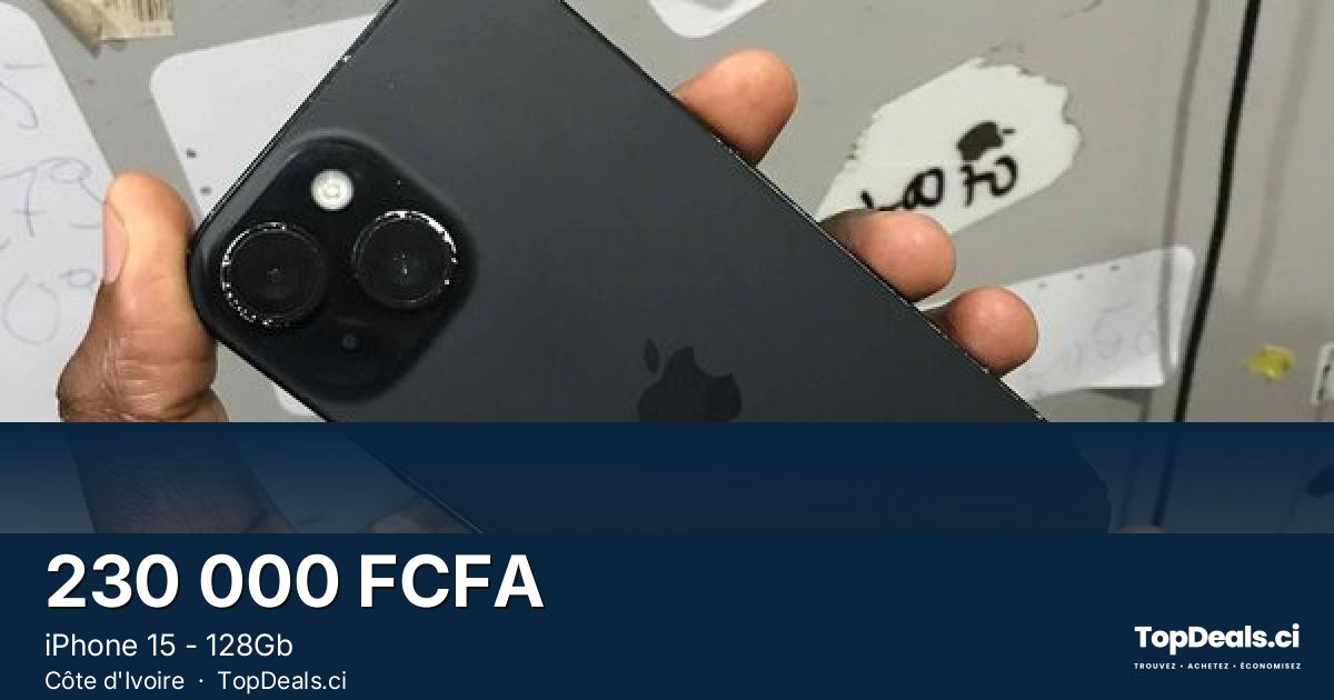 Aperçu du partage – iPhone 15 - 128Gb