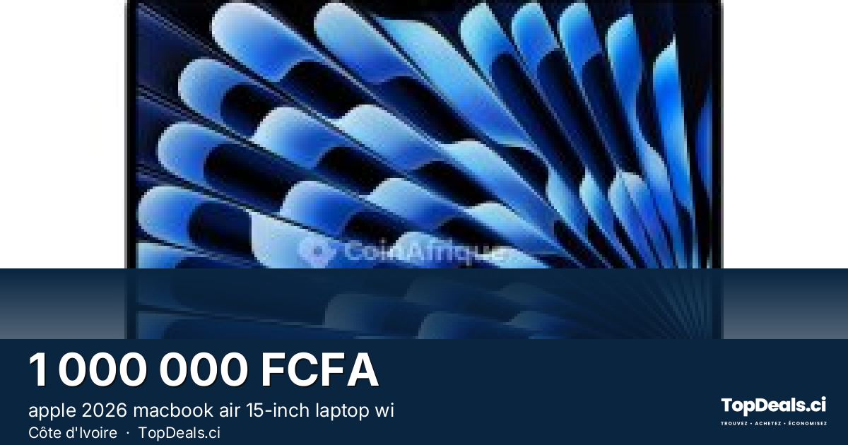 Aperçu du partage – apple 2026 macbook air 15-inch laptop wi