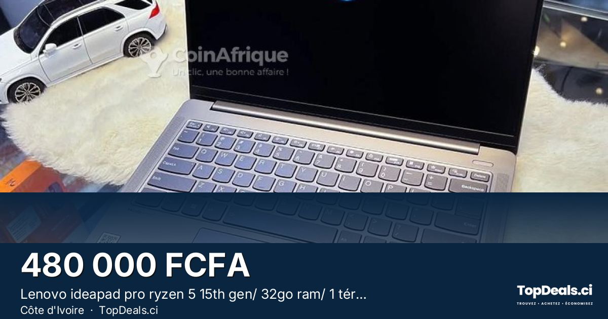 Aperçu du partage – Lenovo ideapad pro ryzen 5 15th gen/ 32go ram/ 1 téra ssd