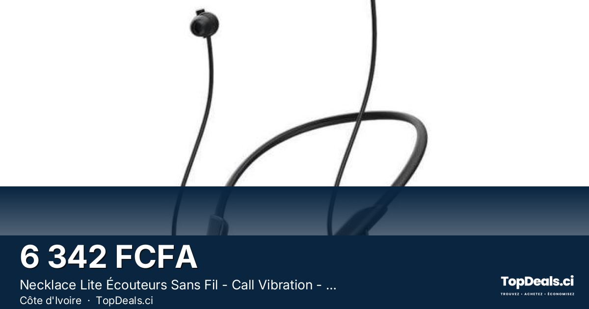 Aperçu du partage – Necklace Lite Écouteurs Sans Fil - Call Vibration - Noir