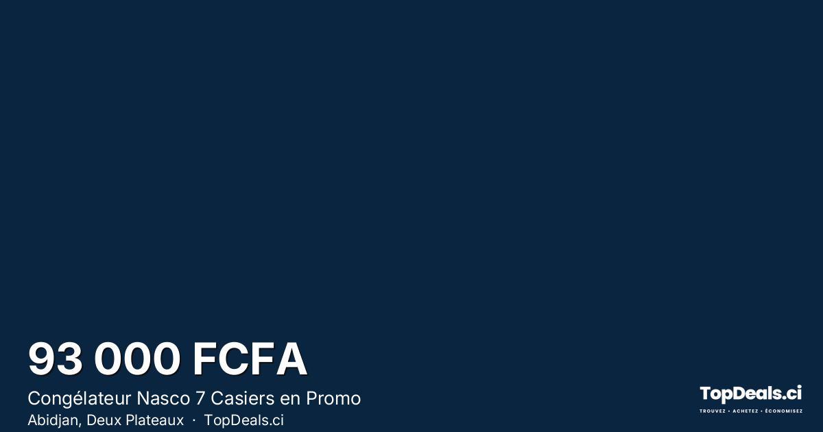 Aperçu du partage – Congélateur Nasco 7 Casiers en Promo