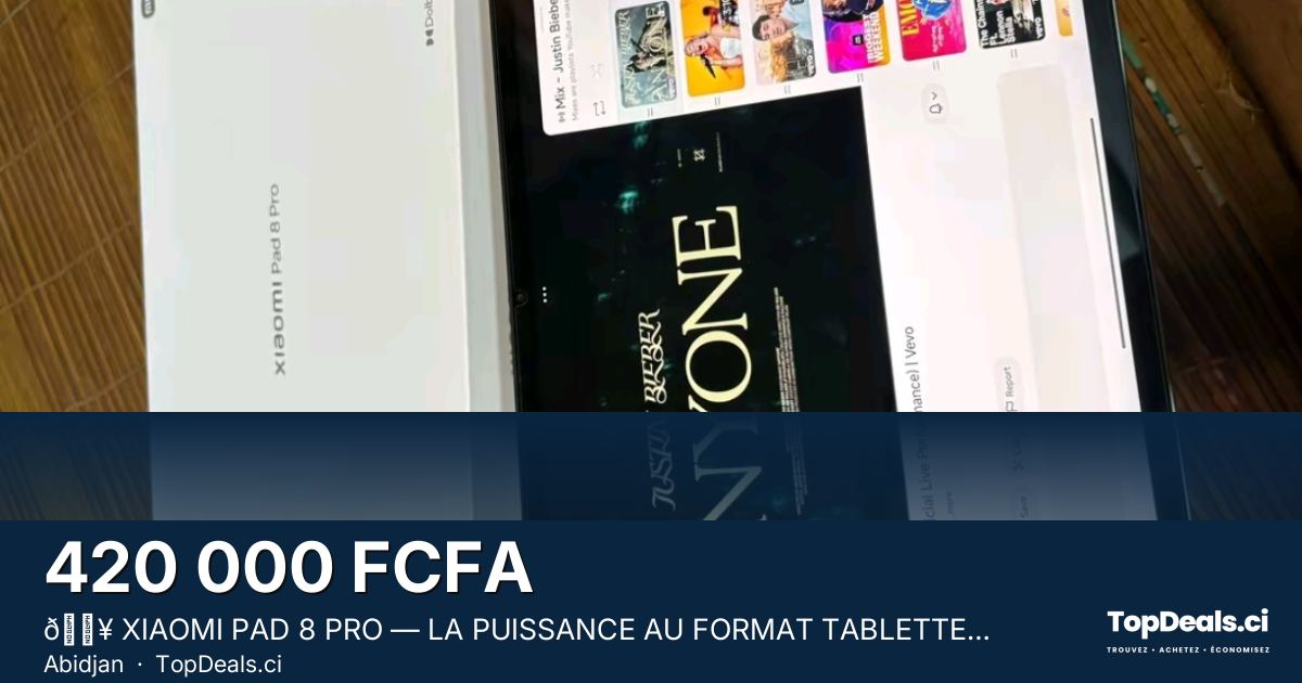 Aperçu du partage – 🔥 XIAOMI PAD 8 PRO — LA PUISSANCE AU FORMAT TABLETTE !