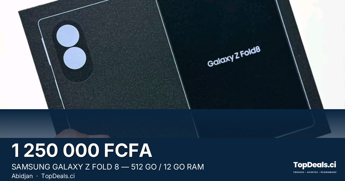 Aperçu du partage – SAMSUNG GALAXY Z FOLD 8 — 512 GO / 12 GO RAM 