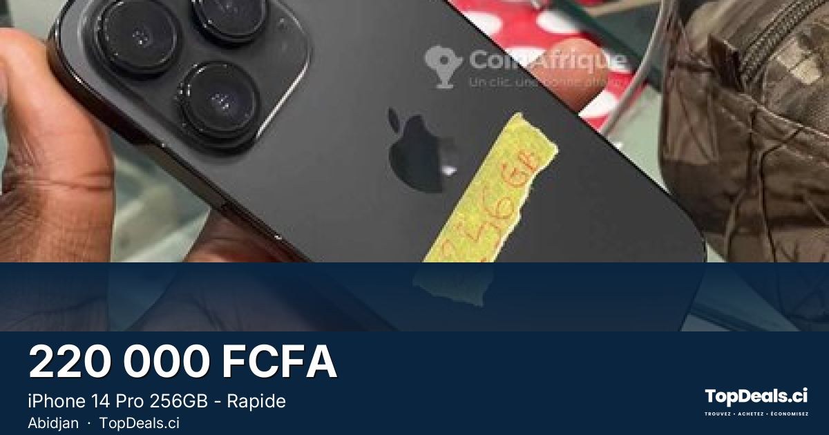 Aperçu du partage – iPhone 14 Pro 256GB - Rapide