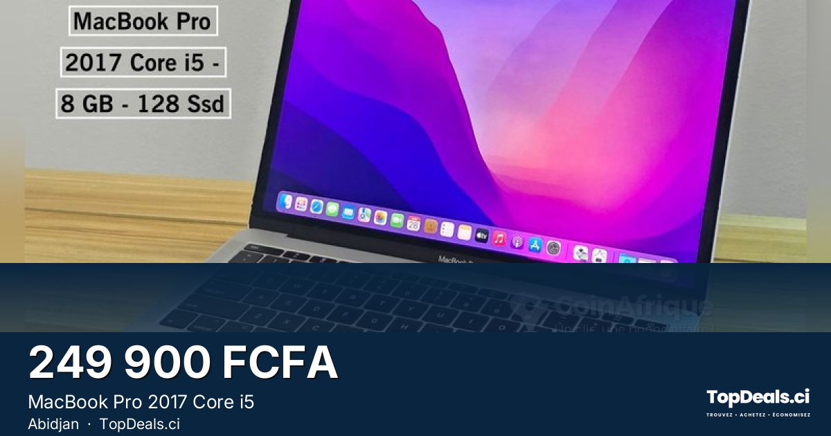 Aperçu du partage – MacBook Pro 2017 Core i5