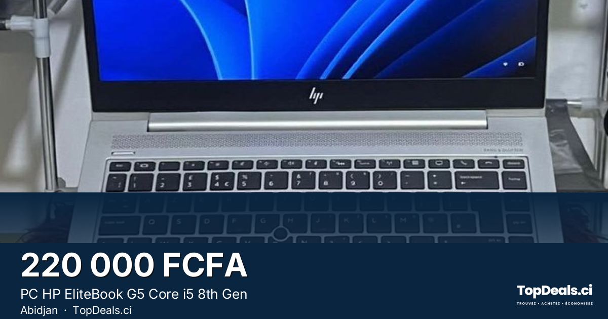 Aperçu du partage – PC HP EliteBook G5 Core i5 8th Gen