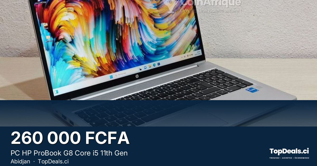 Aperçu du partage – PC HP ProBook G8 Core i5 11th Gen