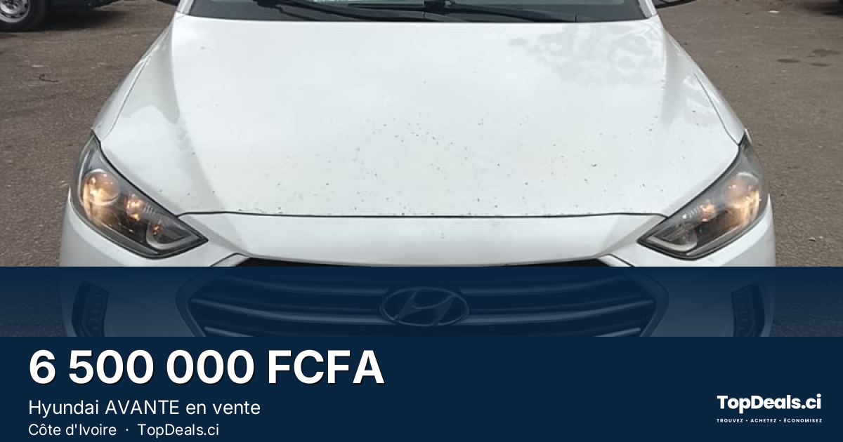 Aperçu du partage – Hyundai AVANTE en vente