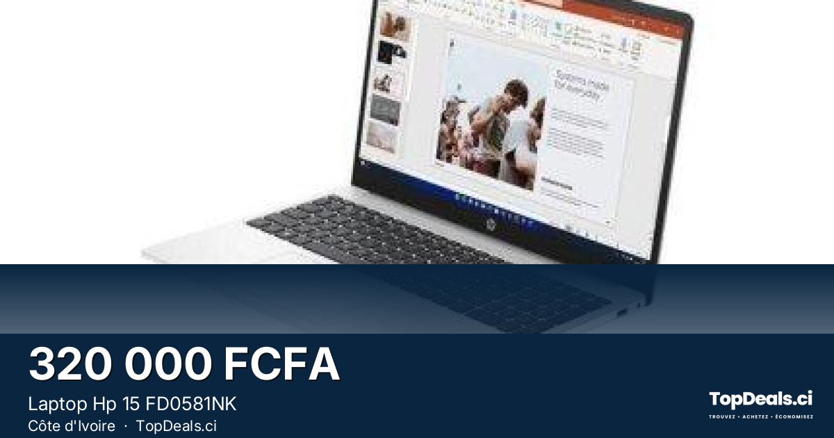 Aperçu du partage – Laptop Hp 15 FD0581NK