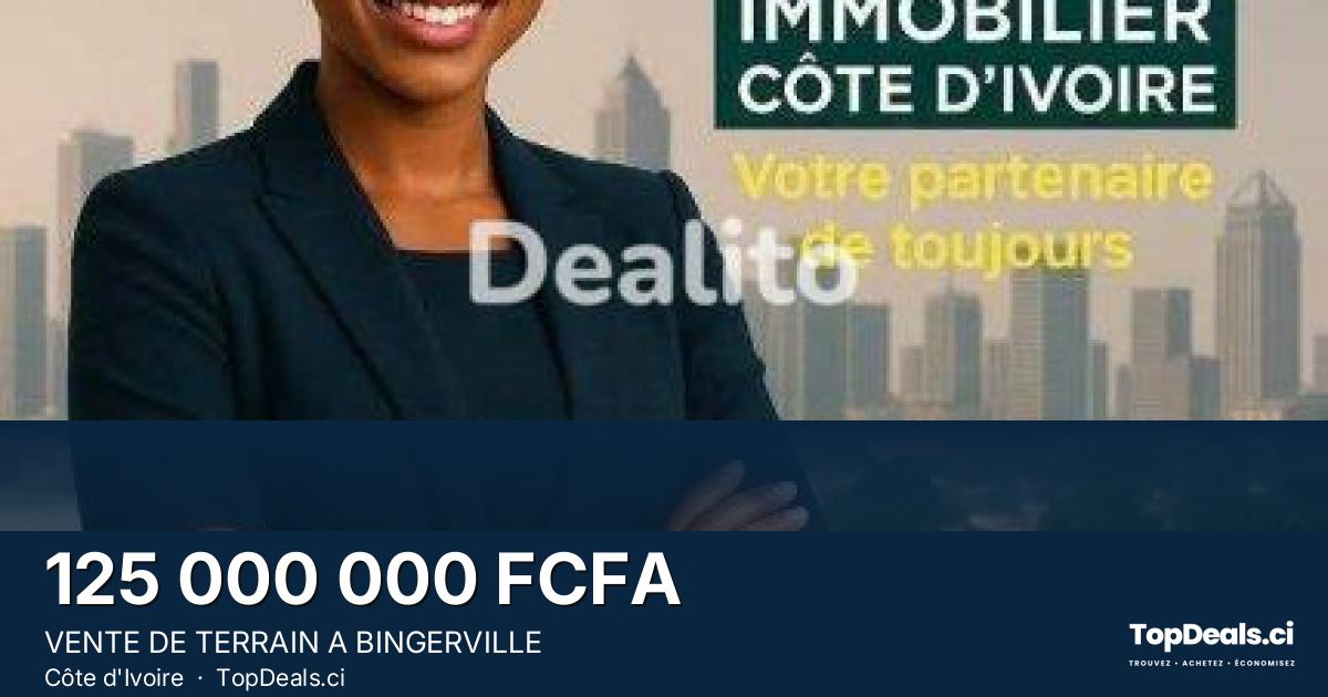 Aperçu du partage – VENTE DE TERRAIN A BINGERVILLE