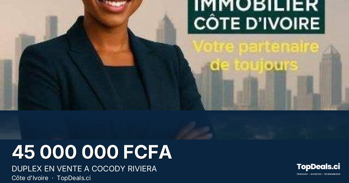 Aperçu du partage – DUPLEX EN VENTE A COCODY RIVIERA