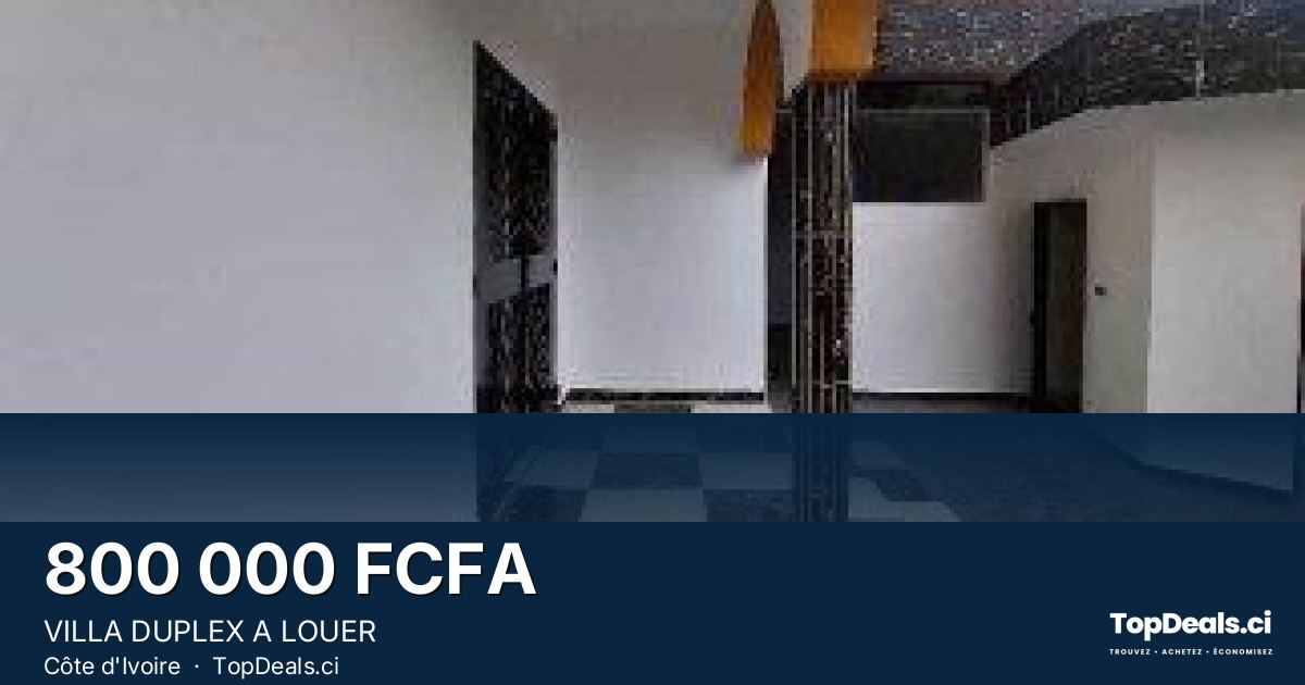 Aperçu du partage – VILLA DUPLEX A LOUER