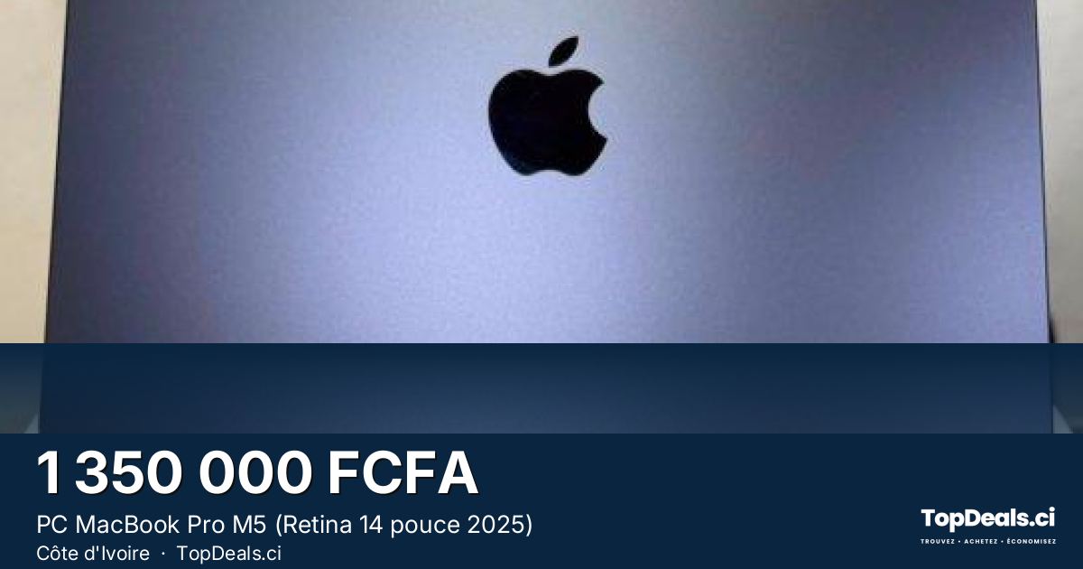 Aperçu du partage – PC MacBook Pro M5 (Retina 14 pouce 2025)