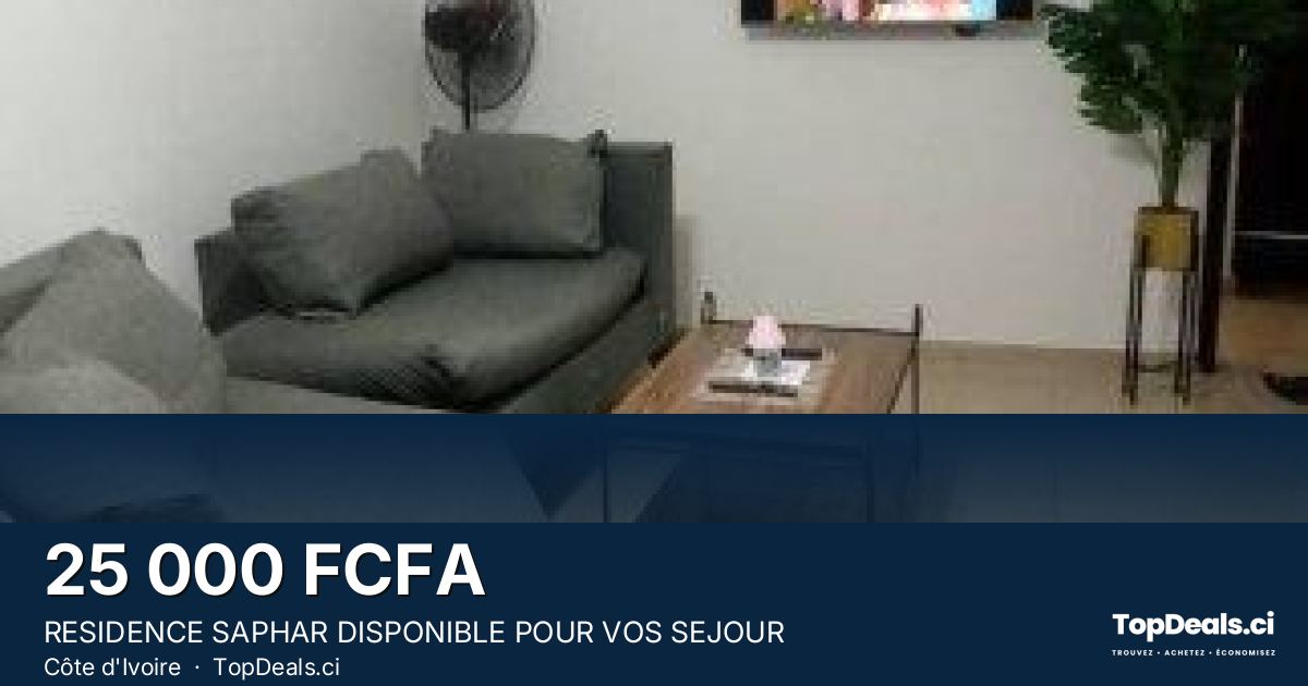Aperçu du partage – RESIDENCE SAPHAR DISPONIBLE POUR VOS SEJOUR