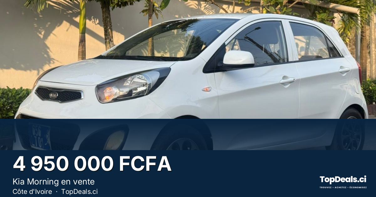 Aperçu du partage – Kia Morning en vente