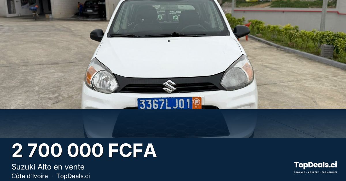 Aperçu du partage – Suzuki Alto en vente